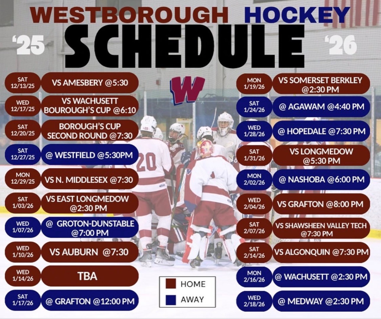 New Season 2025/2026 Schedule